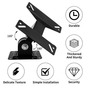 Bracket TV Screen Height Adjustable VESA 100 x 100 for 14-24 Inch TV Universal Wall Mount Stand Beban Max 15 kg, Kemiringan 180°
