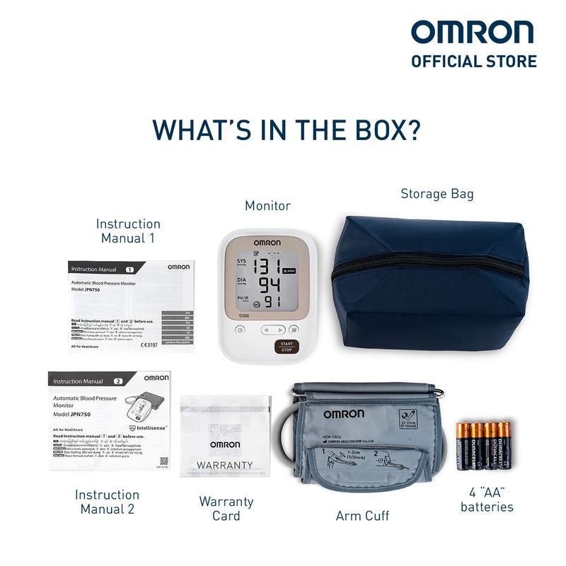OMRON Automatic Blood Pressure Monitor JPN750 4