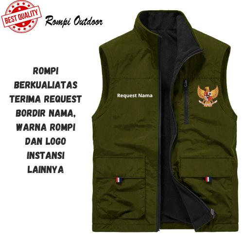 ROMPI OUTDOOR GARUDA FASHION KECE - JAKET ROMPI PRIA BAHAN TEBAL BISA REQUEST LOGO & NAMA 5