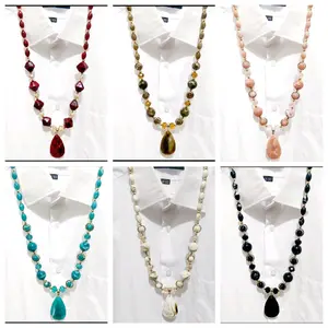 COD Kalung Cantik /Kalung Batu Akrilik /Kalung Fashion  Etnik Akik Aksesoris