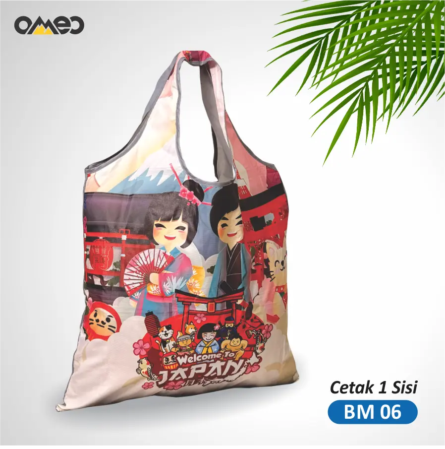 Tas Belanja Lipat Shopping Bag TOKYO JAPAN Limited Size MEDIUM BM 6