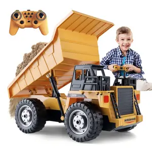 HENGJIAN MAINAN ENGINEERING RC KONSTRUKSI TRUCK DUMP ANGKUT PASIR DUMPTRUCK REMOTE CONTROL 2.4GHZ 4WD 1:24 806