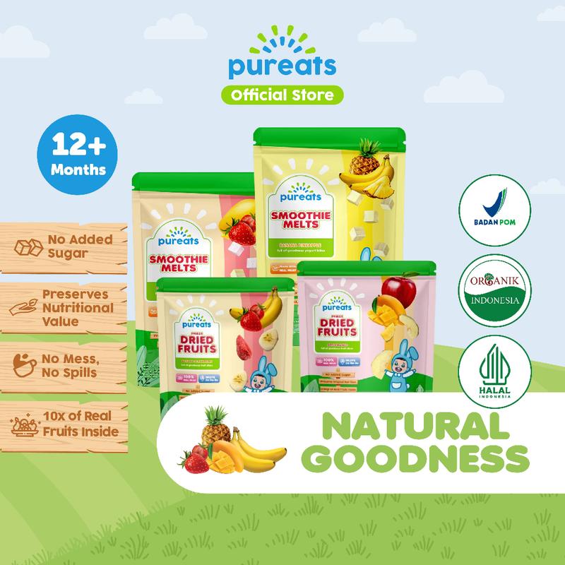 Pureats Pureats Bundle Freeze Dried Fruits Dan Smoothie Melts Mix - Snack ...