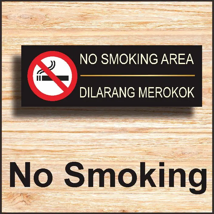 Dilarang meroko hiasan dinding no smoking area