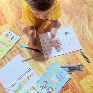 Paket Lengkap Isi 4 Buku Ajaib Book 4 Buku + Pulpen Tinta Bisa Menghapus Sendiri - Belajar Menuis