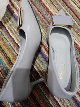 Product Review of Simoncelli Sepatu Wanita Heels 5 Cm Sepatu Kerja Kuliah Kondangan Heels Kerja Pesta Hitam Khaki Elegant Import PHC98-JU Shoes from P**r 0