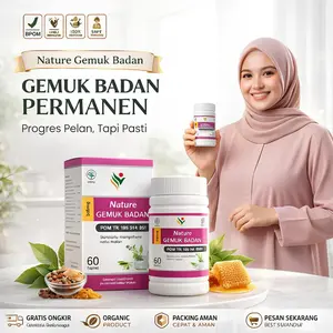 Nature BPOM Suplemen Penggemuk badan 60 Kapsul Herbal Alami Original