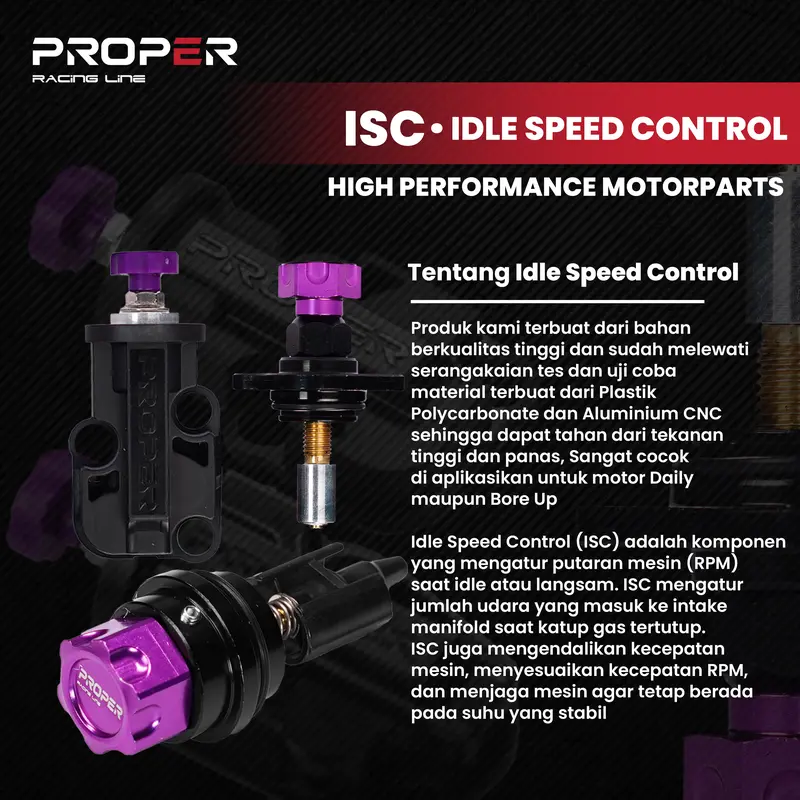 ISC Manual PROPER RACING LINE Vario 125 150 Beat Scoopy FI ESP Idle Speed Control Air Screw 1