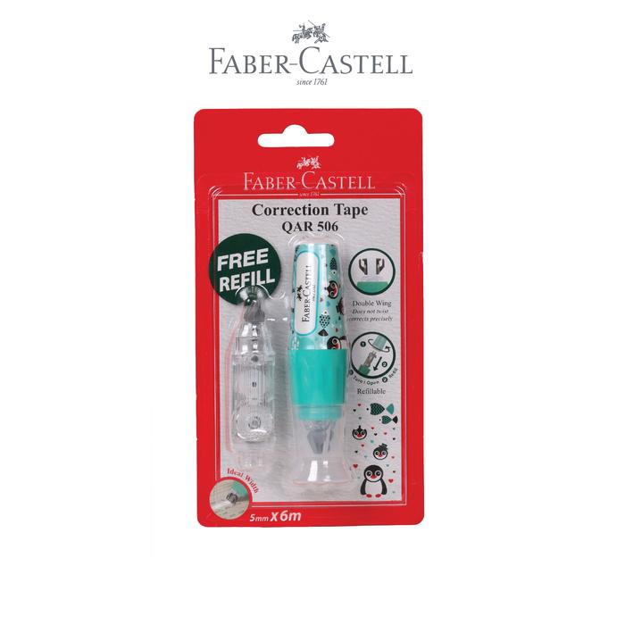 Gambar Faber-Castelll Correction Tape QAR 506Barrel Fancy Blue - Correction, Standar dari Faber Castell Indonesia Kab. Bekasi Tokopedia