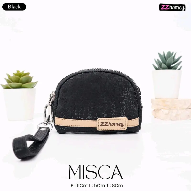 MISCA POUCH By Zzhomey Dompet koin mini resleting wanita lucu 2 ruang kekinian 0