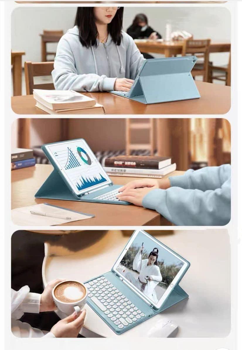 Case Keyboard untuk Samsung Tab S10 Lite S9 FE 10.9" 2025 WiFi 5G LTE Galaxy Tab S9 S8 S7 11 Inch 2023 Wireless Flip Standing Bookcover Softcase Tablet Aksesoris Tab