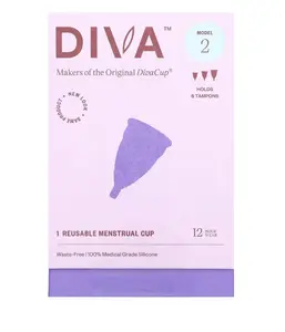 Diva Cup, DivaCup, Model 2, 1 Reusable Menstrual Cup