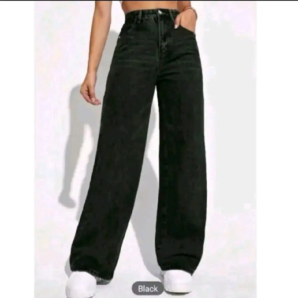 Women's Denim Long Palazzo -Denim Palazzu [Ready Stock] Size 26-36