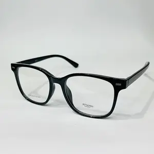 Kacamata Hinoto Eyewear 2504 Frame Horn dengan Bahan Plastik - Black Silver Gold - Lensa, Bluecromic   Photocromic Glasses Blueray