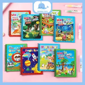 MAINAN ANAK-ANAK MAGIC WATER BOOK TERMURAH- BUKU MEWARNAI-MAINAN EDUKASI-BUKU MENGAMBAR - MAGIC WATER BOOK / WATER DRAWING / BUKU MEWARNAI ANAK MAGIC PENA AIR