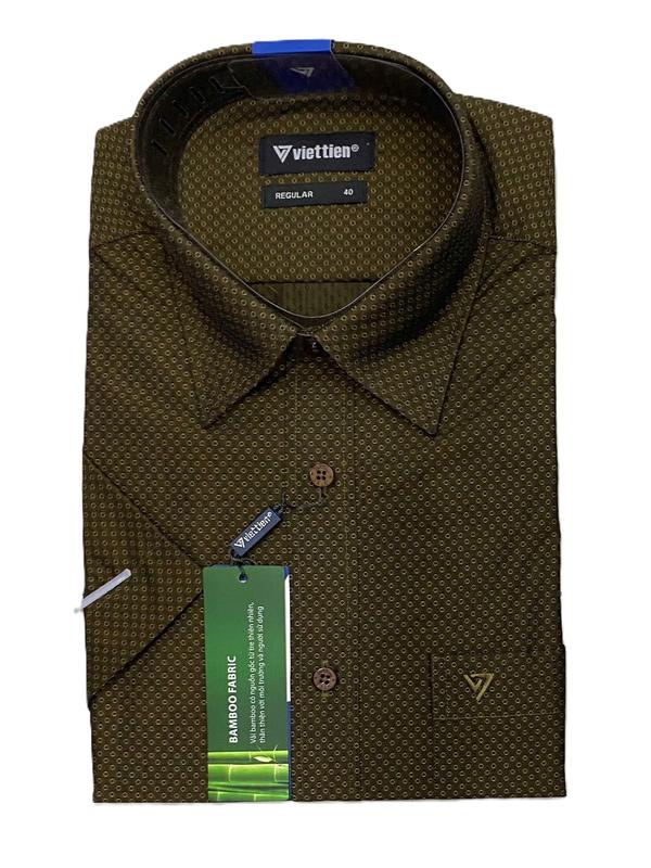 Áo sơ mi tay ngắn lai bầu form Regular 0788 Việt Tiến Menswear Nam 4