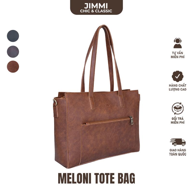 Jimmi Túi Xách Nữ Meloni Tote Bag Cỡ Lớn Đeo Vai Đeo Chéo Sang Trọng Vintage Vừa Laptop 15-17in & Tài Liệu A4 Phù Hợp Văn Phòng Giáo Viên Sinh Viên