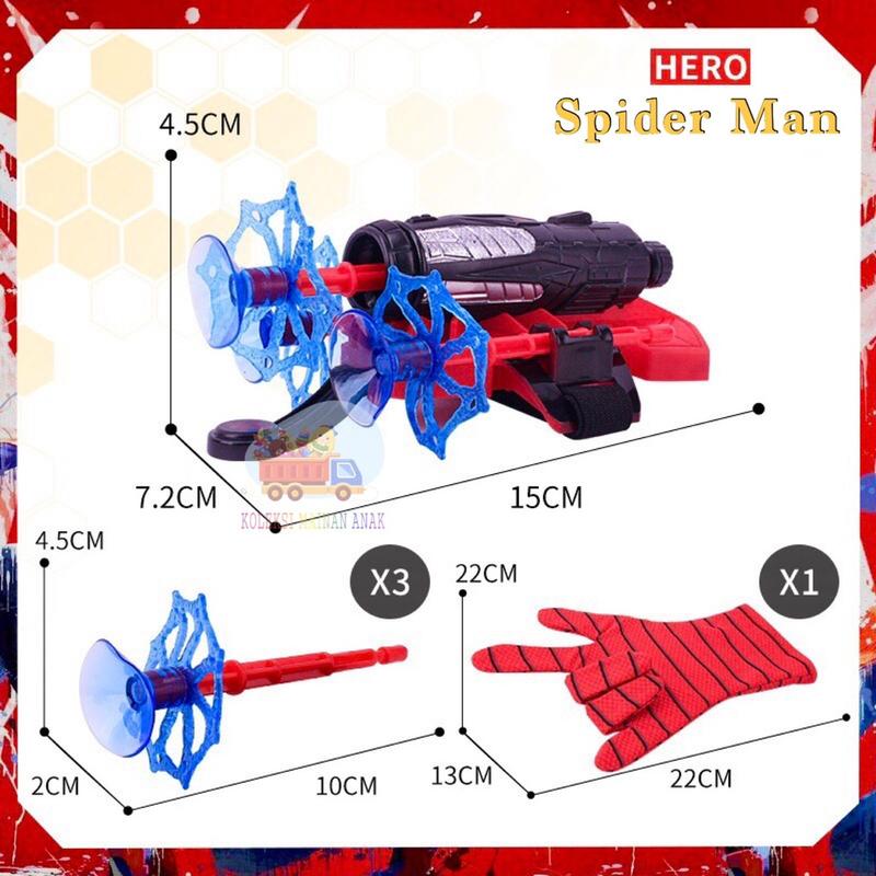 Mainan anak tembak tembakan sarung tangan action figure super hero spiderman Toy 4