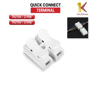 [COD] SK C1077 Konektor Putih Kabel Listrik 2pin 3pin Quick Connect Terminal