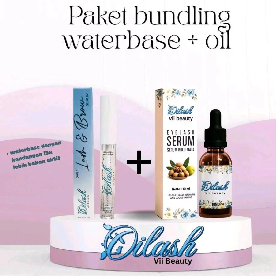 paket bundling waterbase + oil Qilashviibeauty