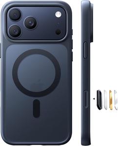 「TORRAS Guardian-Magsafe」 iPhone Galaxy S26 Pixel 用ケース TORRAS iPhone 17 用ケース 【米軍進化耐衝撃・高性能Magsafe対応】指紋防止 黄変防止 米軍保護工学 マグネット搭載 衝撃吸収 頑丈 カメラコントロールボタン付き ストラップホール 半透明 Guardian-Mag ブラック