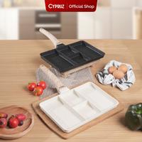 Gambar [COD] Cypruz Egg Pan Square Granite Diecast Wajan Penggorengan Telur Anti Lengket - White dari Cypruz Kitchenware Kota Administrasi Jakarta Utara 3 Tokopedia