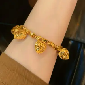 Gelang Pajero Love mewah embos 916 stainlessteel Kuning 24K Perhiasan Elegan