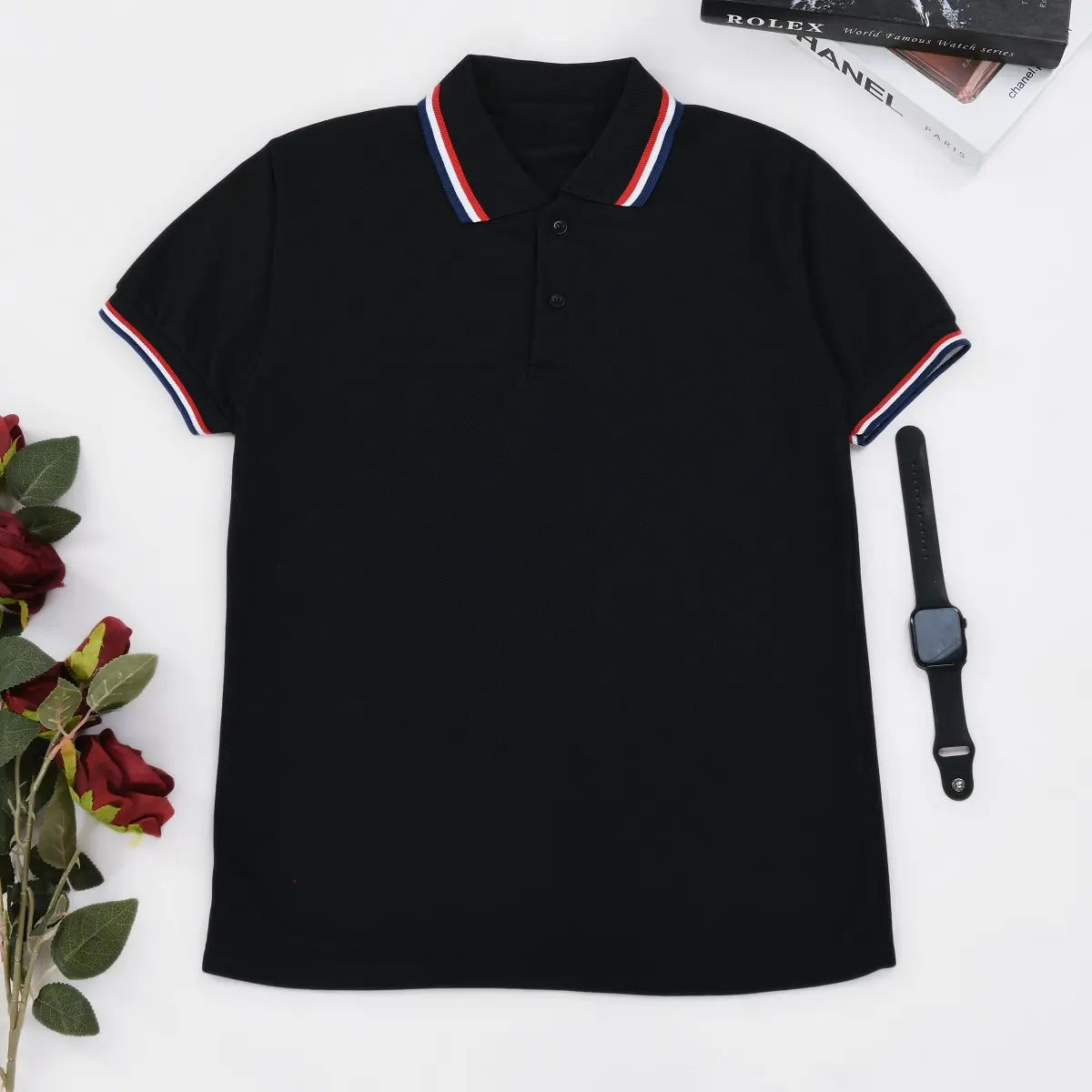 KaosPolos88 Kaos Polo Pria Polos Kerah List Warna | Kaos Pria Polos Berkerah Dewasa | Kaos Seragam Pria Lengan Pendek Polo Shirt Cowok Baju Distro Hitam Keren Kaos Kerah  Atasan