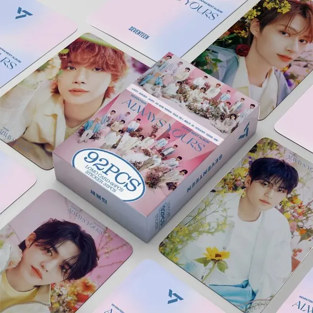 Lomo Card Kpop Thailand Western 1 Pack Isi 92pcs FREE Sticker BTS aespa Blackpink Illit BabyMonster NCT BrightWin Harry Potter Photocard 0