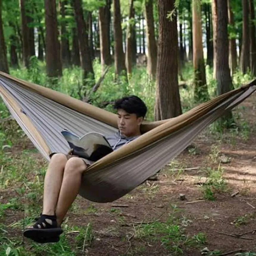 HAMMOCK AYUNAN GANTUNGAN BEBAN MAKSIMAL 150KG DEWASA TEBAL SIZE 240X140CM / HAMMOCK AYUNAN GANTUNG
