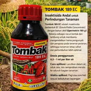 Tombak 189 EC Insektisida Andal untuk Perlindungan Tanaman dengan Bahan Aktif Sipermetrin 189 g/l 400 ml