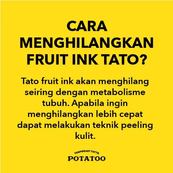 [FLASHSALE]  FRUIT INK Tatto Temporary Tubuh 7