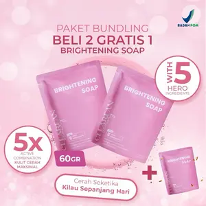 Paket Bundling Brightening Body Soap 2+1 (Dapat 3 Pcs) - Sabun