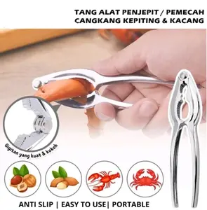 Tang Jepitan Kepiting / Alat jepit kacang kepiting serbaguna  / Nut Cracker Stainless Import