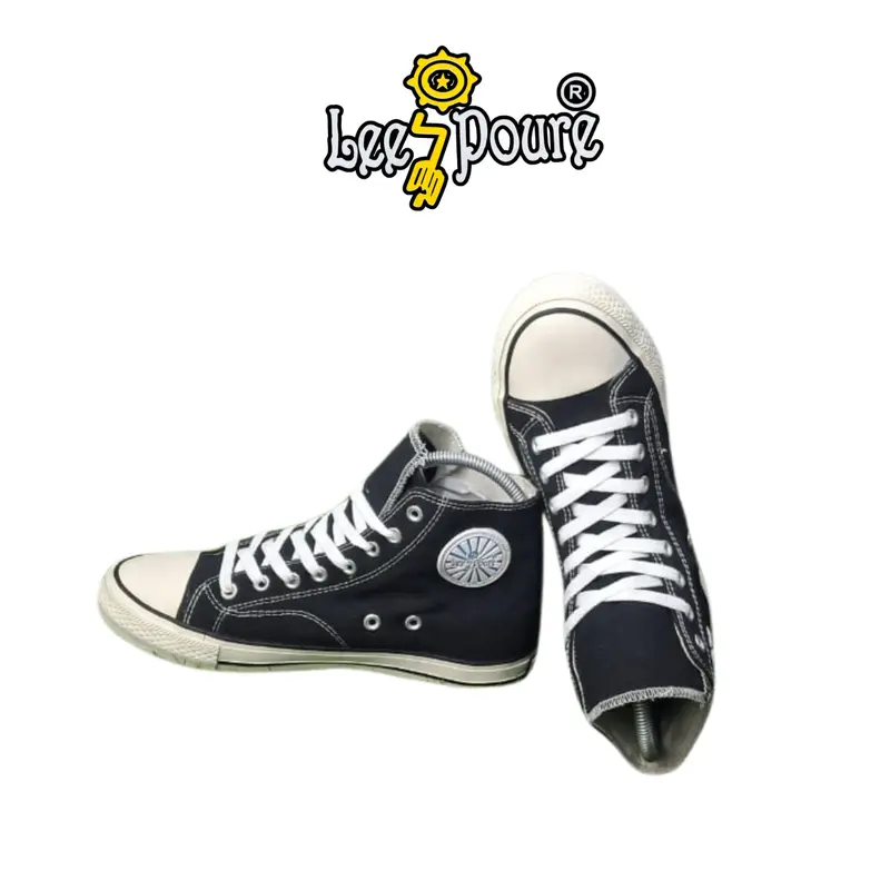 Sepatu  Sneakers LEE POURE Model Terbaru 2024 Untuk Pria Wanita Warna Hitam sepatu conv Sepatu cowo keren buat gaya Casual Shoes Kerja 0