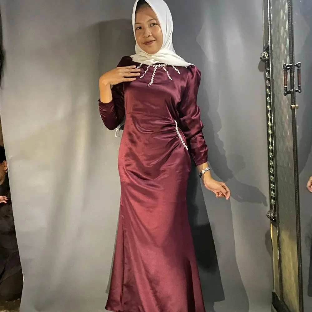 JEMIMA dress satin silk premium/baju kondangan/couple muslimah/baju wisuda/ baju bridesmaid/dress mewah