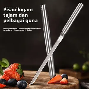 [COD] Pisau batang tempa tangan multifungsi untuk rumah dan luar ruangan, kerajinan berkualitas tinggi, pisau tajam untuk mengiris, pisau buah Kitchenware