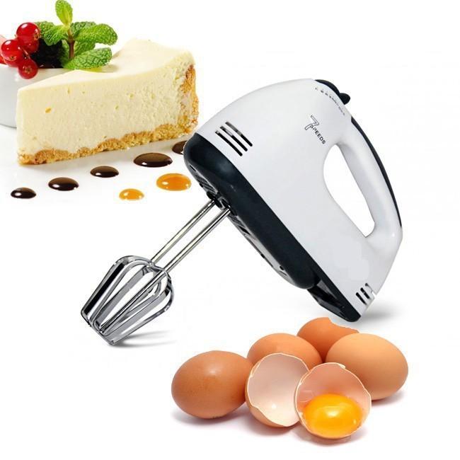 Máy Đánh Trứng Cầm Tay Tặng Kèm 4 Đầu Đánh Trứng Cao Cấp, Hoạt Động Êm Ái