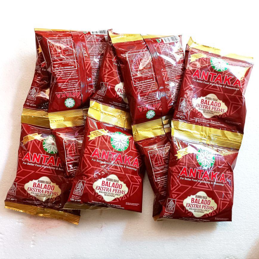 Bumbu Tabur Antaka Premium Balado Extra Pedas 1 renteng isi 10 pcs