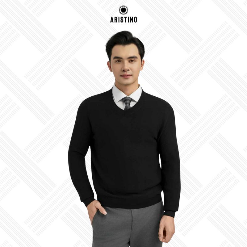 [MỚI] Áo Len Nam Họa Tiết Basic Aristino Regular Fit AWOU04BS0