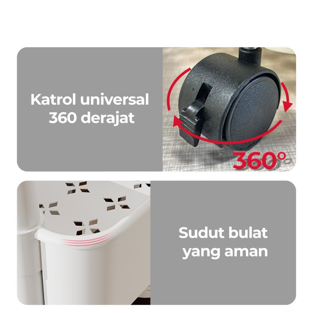 COD Rak Troli Susun Serbaguna 3 & 5 Tingkat Plastik Dengan Roda untuk Toilet Kamar Dapur Kosmetik Multifungsi Ringan dan Mudah Dibawa COD Rak Troli Susun Serbaguna 3 & 5 Tingkat Plastik Dengan Roda untuk Toilet Kamar Dapur Kosmetik Multifungsi Ringan dan Mudah Dibawa