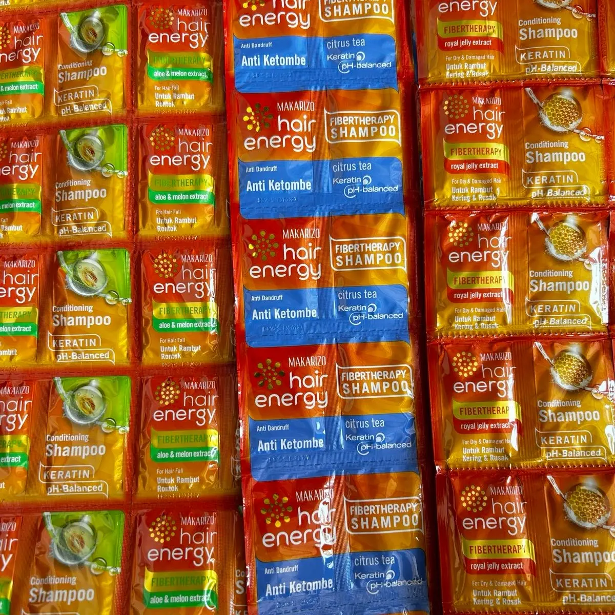 36 Sachet Shampo Makarizo Anti Ketombe  Perawatan Rambut Rontok Shampoo Conditioner  Haircare