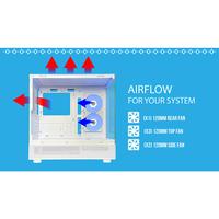 Gambar CASING CUBE GAMING COMSEL - Mid Tower ATX Tempered Case (Free 2x RGB Fan) dari Techno Computer Bali Kota Denpasar 4 Tokopedia