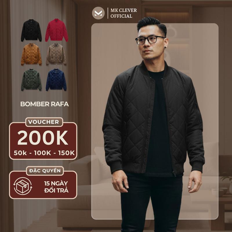  Áo Bomber RAFA MK CLEVER vải gió siêu đẹp trần bông dày dặn form dáng trẻ trung 