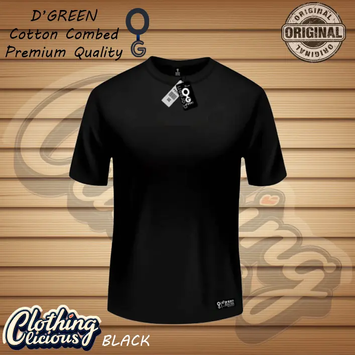 Baju Kaos Polos Lengan Pendek D'GREEN WHITE SOLID Cotton Combed 30s 150gsm untuk Pria dan Wanita - Sablon Distro Katun 2