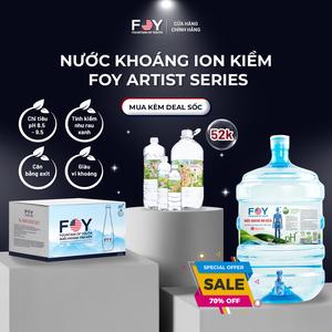 [GIAO HOẢ TỐC NỘI THÀNH] Thùng 24 chai nước khoáng ION kiềm FOY, nước tinh khiết WOW