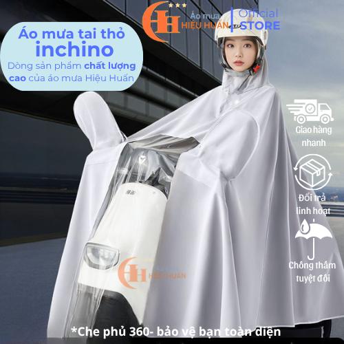  Inchino Áo Mưa 7XL Choàng Dù Cỡ Đại Phủ Kín Toàn Thân Chống Thấm Hiệu Quả Cho 1 Hoặc 2 Người Đi Xe Máy Tiện Dụng Có Tai Gương Xe Chất Liệu Cao Cấp 