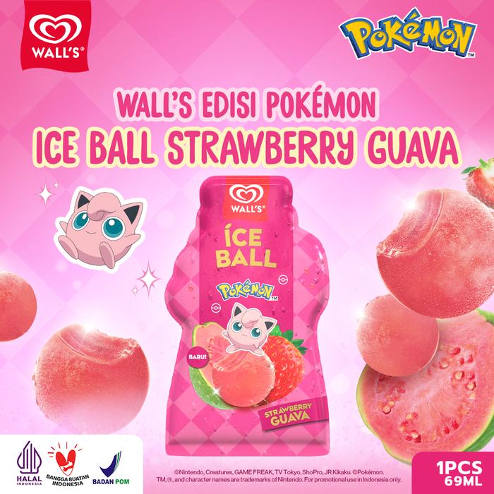Gambar Wall's Pokemon Ice Ball Strawberry Guava 69ml - Es Krim / Ice Cream dari Wall's Ice Cream Kota Administrasi Jakarta Selatan Tokopedia