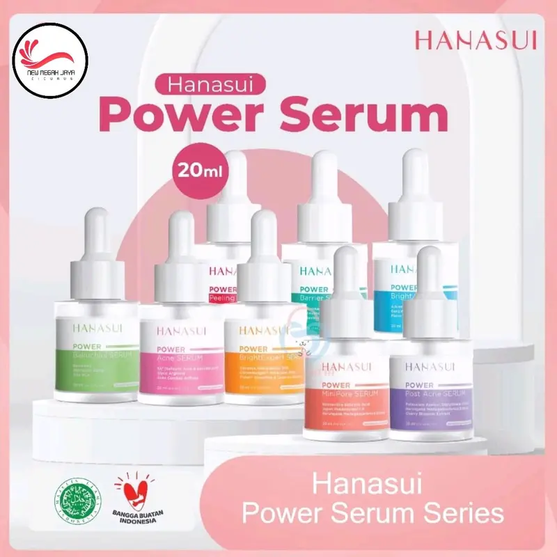 Hanasui Power Serum Series 20ml | Bright | Bright Expert | Acne | Post Acne | Barrier | Minipore | Bakuchiol 0