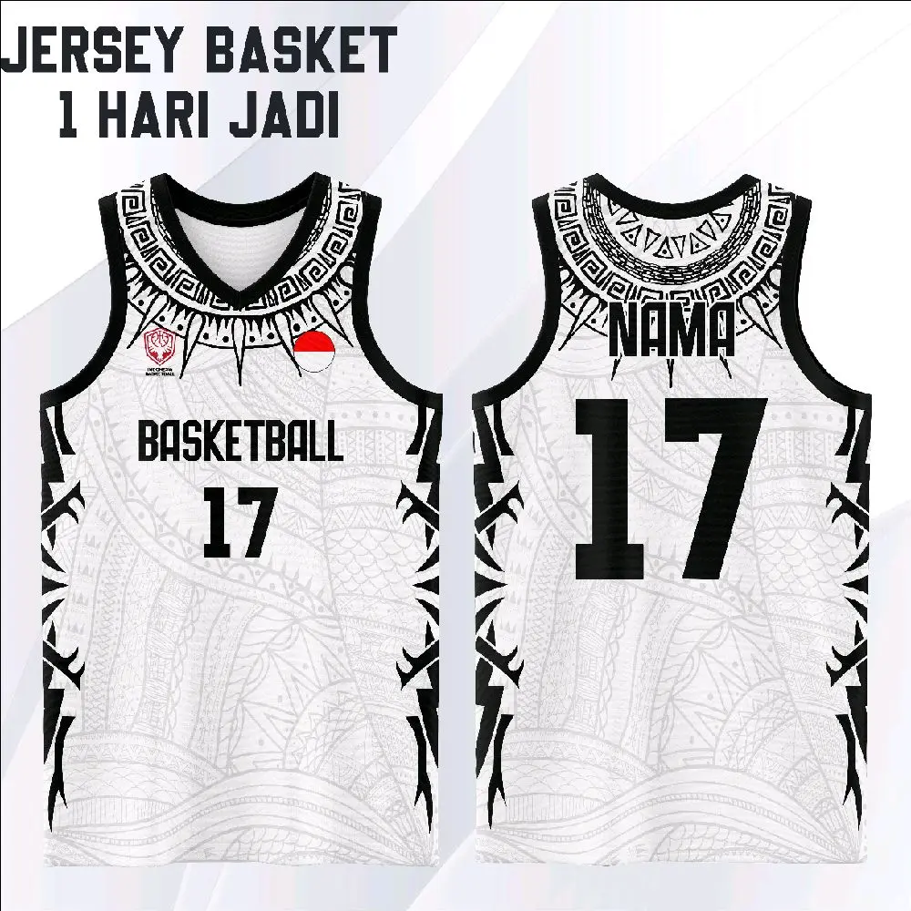 Jersey Basket Custom - Cetak Nama & Nomor Sendiri - Bahan Premium Dryfit - 1 HARI JADI